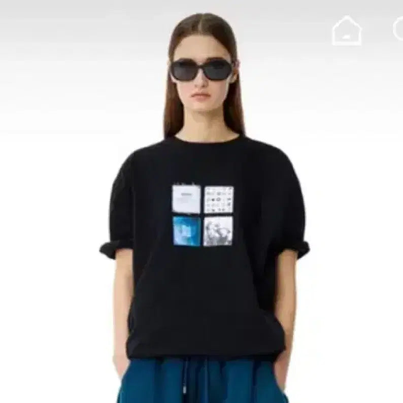 [BUNJANG] Ader Error Mati Noir Short Sleeve T-Shirt Size L / 아더에러 mati 마티 느와르 반팔 L사이즈
