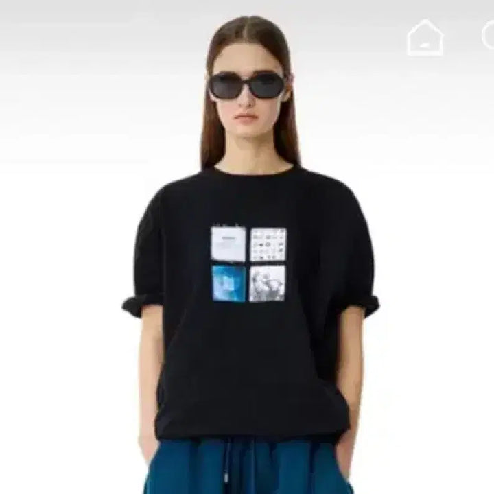 [BUNJANG] Ader Error Mati Noir Short Sleeve T-Shirt Size L / 아더에러 mati 마티 느와르 반팔 L사이즈