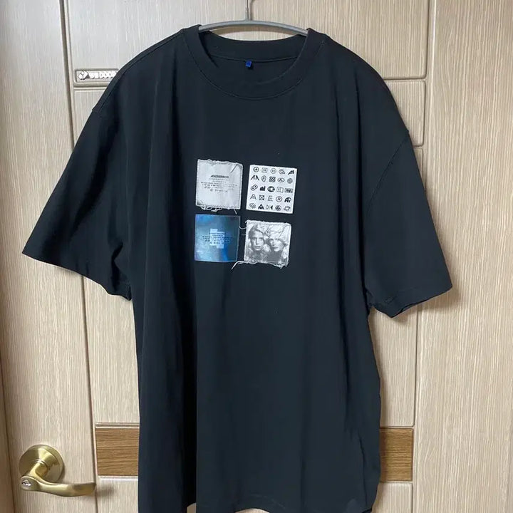 [BUNJANG] Ader Error Mati Noir Short Sleeve T-Shirt Size L / 아더에러 mati 마티 느와르 반팔 L사이즈