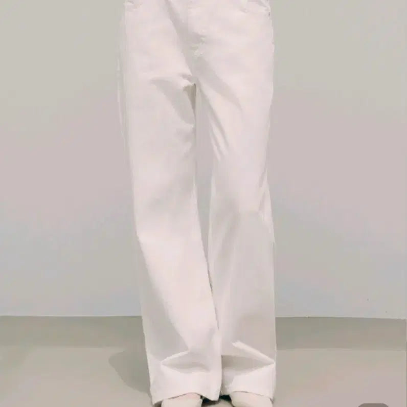 [BUNJANG] SIJNU6034 White Wide Leg Jeans / 시야쥬 SIJN6034 화이트 와이드진 S
