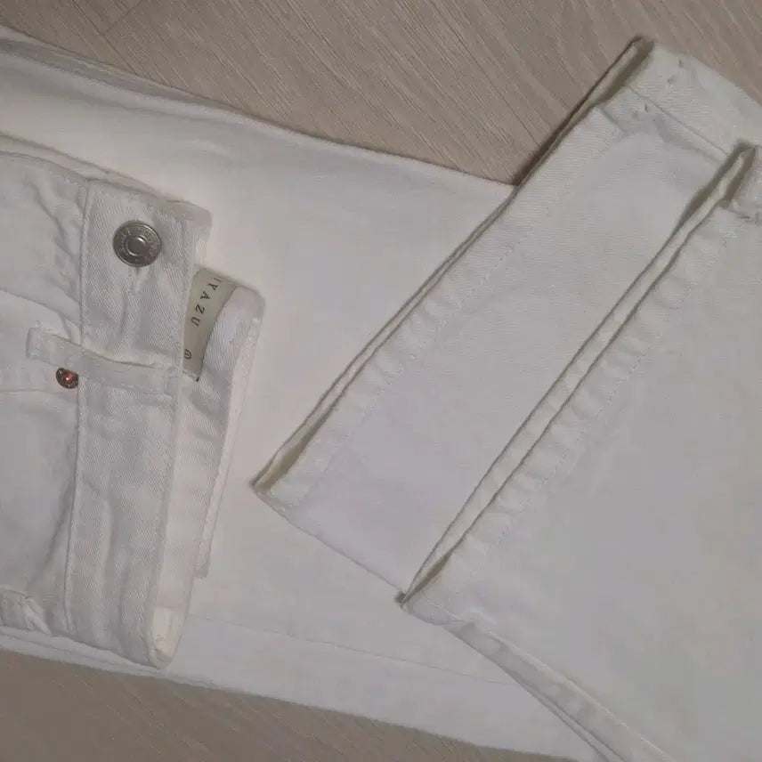 [BUNJANG] SIJNU6034 White Wide Leg Jeans / 시야쥬 SIJN6034 화이트 와이드진 S