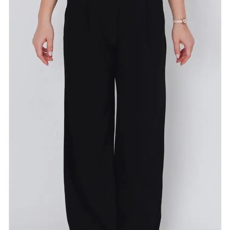 [BUNJANG] BomBomShop77 One-Pleat Wide Fit Pants - Black XL / 봄봄샵77 데일리 이지팬츠 원핀턱 와이드핏 바지 88 XL 검정 슬랙스