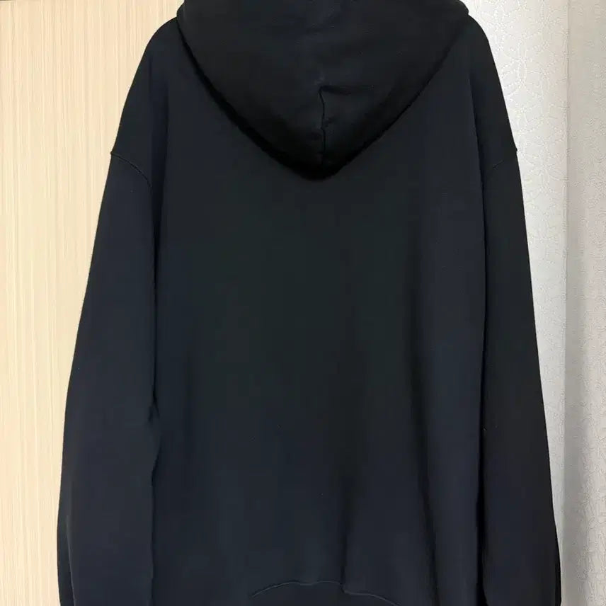 [BUNJANG] Balenciaga Paris Embroidered Logo Hoodie Black L / 발렌시아가 파리스 자수로고 후드티