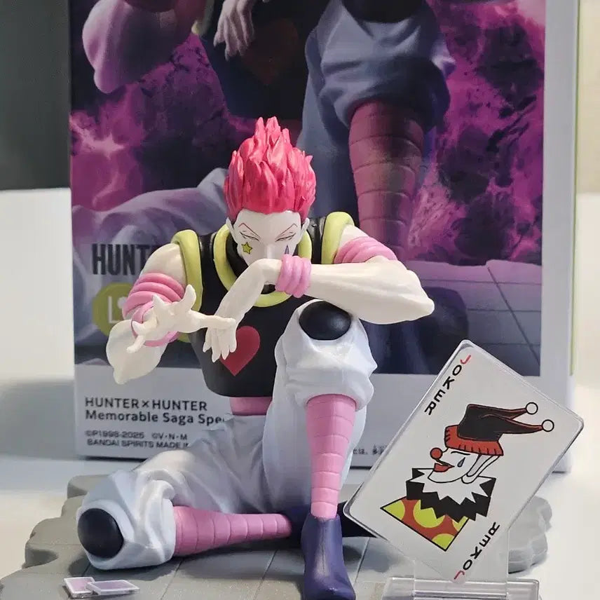 [BUNJANG] Hunter x Hunter Hisoka Figure with Joker Cards / 헌터x헌터 히소카 피규어