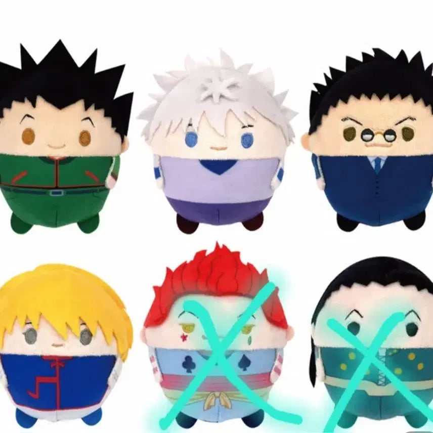[BUNJANG] Hunter x Hunter Fuwacoring Gon &amp; Killua &amp; Kurapika &amp; Leorio Bundle Set (Sealed) / 헌터헌터 후와코로링 곤&amp;키르아&amp;크라피카&amp;레오리오 비닐 미개봉 일괄 양도