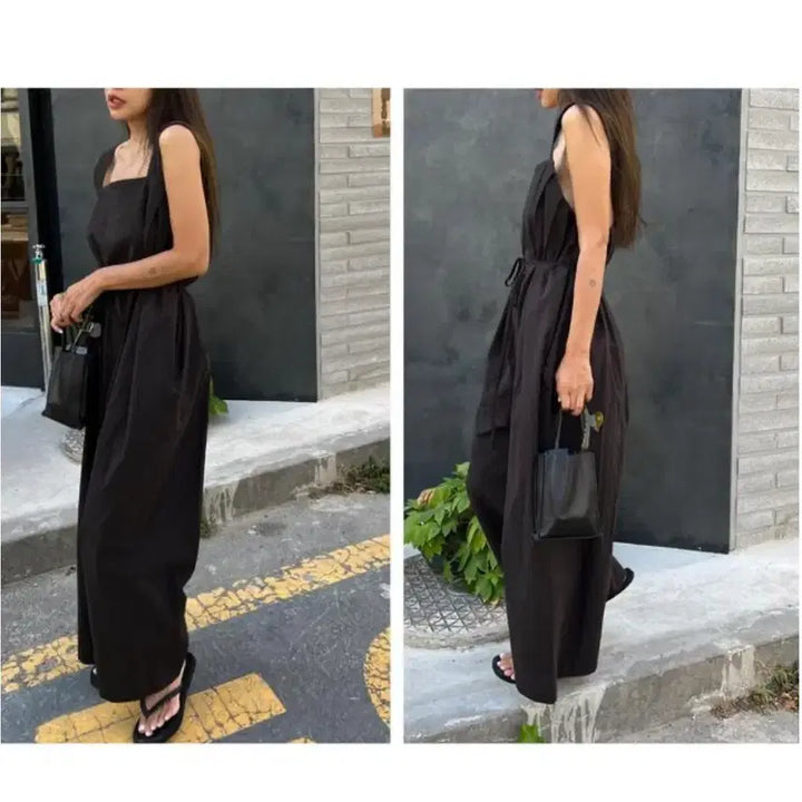 [BUNJANG] Too Much Talker Square Neck Jumpsuit (New) / 페퍼윤윤 투머치토커구매 스퀘어넥 점프수트(새옷)208000원