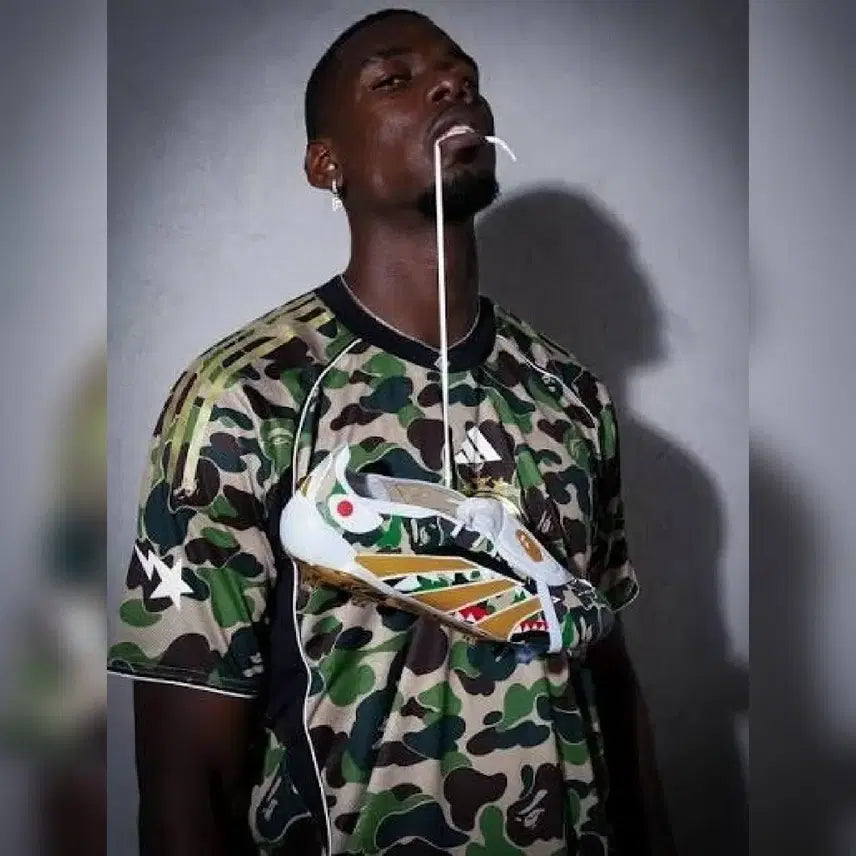 [BUNJANG] Adidas x Bape FB Jersey Crew Top Green (L) / (L)아디다스 x 베이프 FB 저지 탑 크루 그린