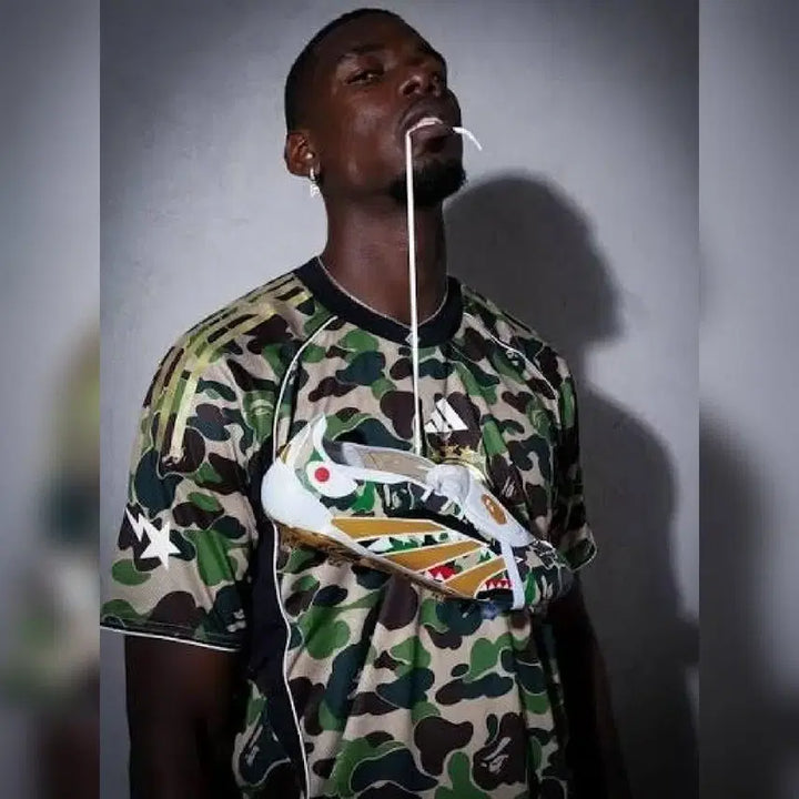 [BUNJANG] Adidas x Bape FB Jersey Crew Top Green (L) / (L)아디다스 x 베이프 FB 저지 탑 크루 그린
