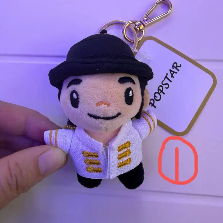 [BUNJANG] Michael Jackson Pop Star Doll Keychain / 새상품) 초희귀 마이클잭슨 인형키링 마이클잭슨 굿즈 팝스타키링