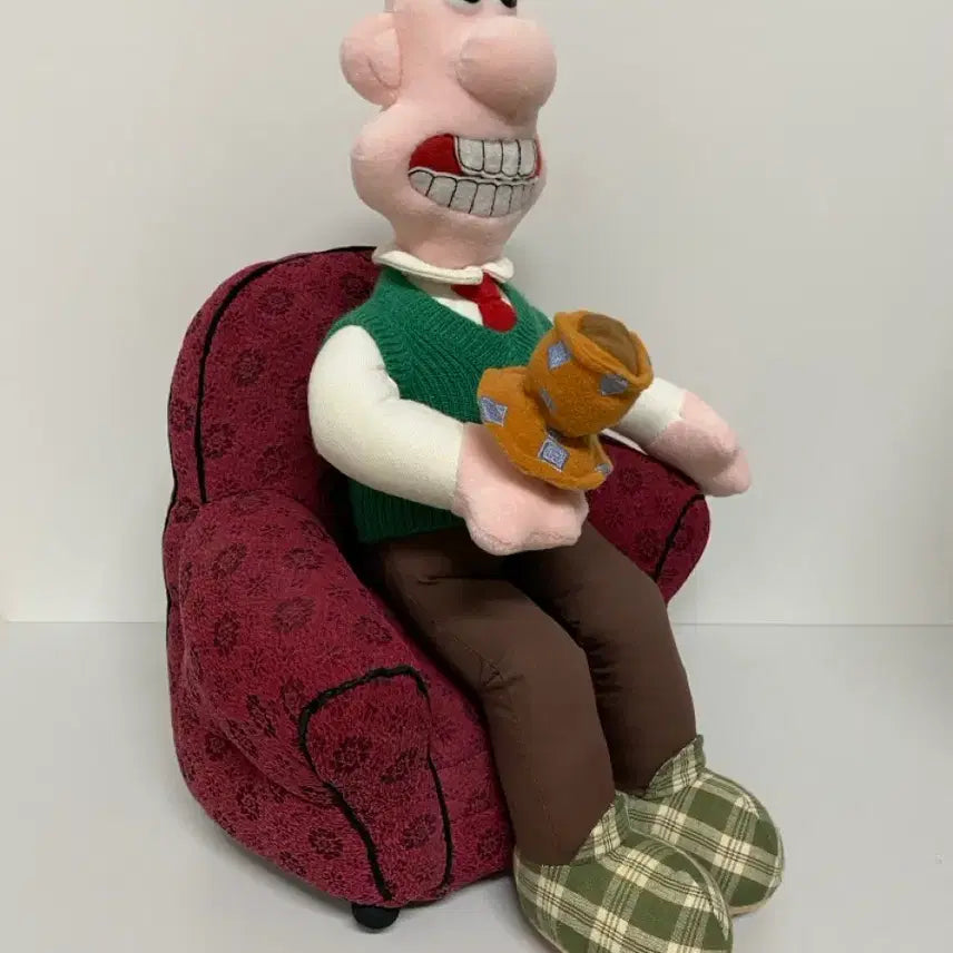 [BUNJANG] Wallace &amp; Gromit Sofa Plush Set / (택포)월레스와그로밋 소파월레스 인형