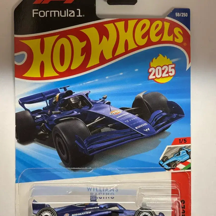 [BUNJANG] Hot Wheels 1:64 Scale Williams Racing F1 2025 / 1:64 핫휠 윌리엄스 레이싱 F1 2025