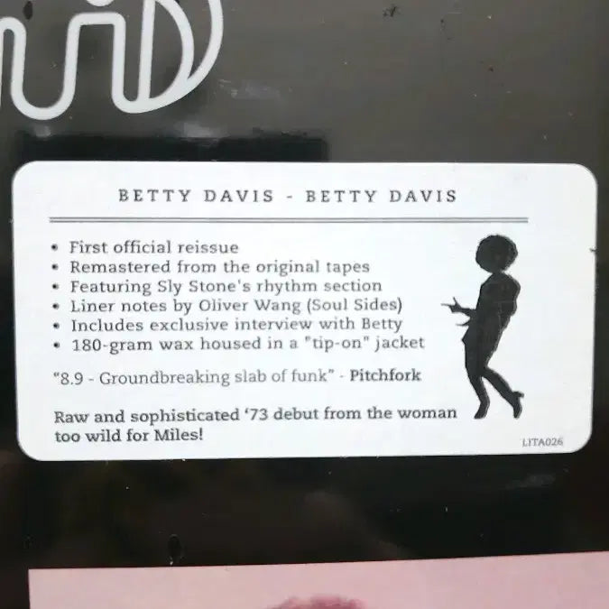 [BUNJANG] Betty Davis Debut Album 180g Vinyl (Sealed) / 강추!!! Betty davis 미개봉 180g