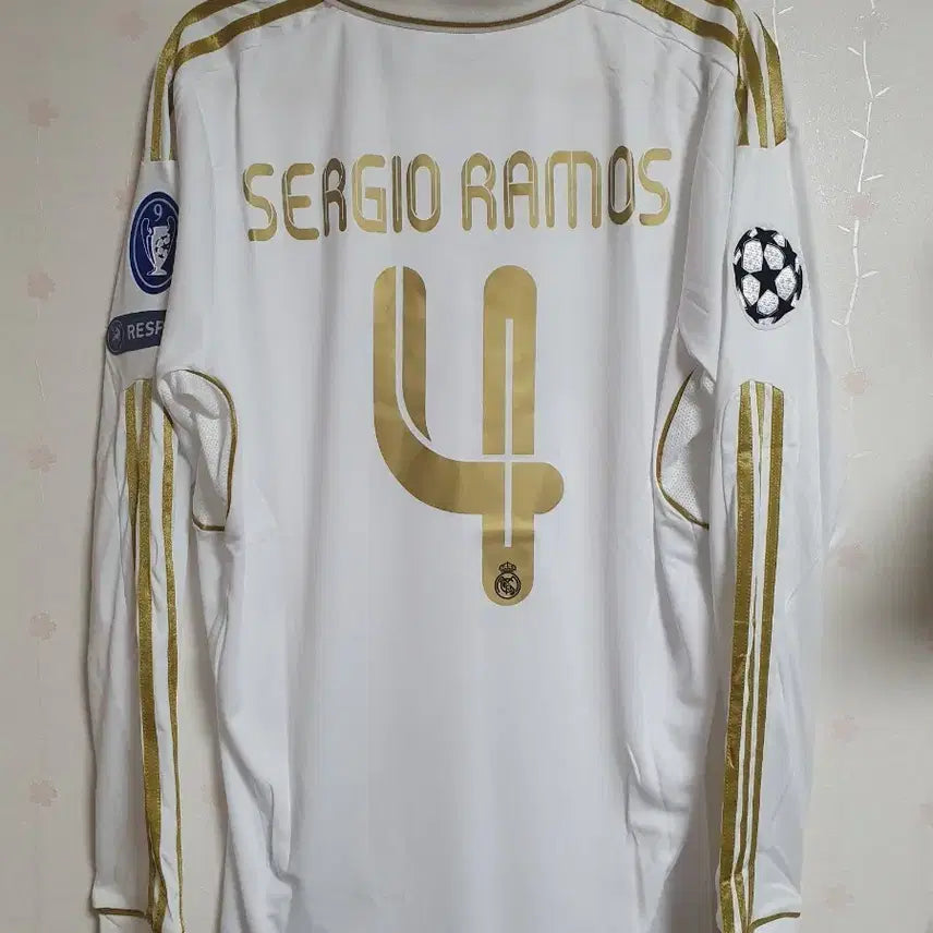 [BUNJANG] Real Madrid 11/12 Sergio Ramos Long Sleeve Champions League Jersey XL / 레알마드리드 11/12 라모스 챔피언스리그 긴팔 유니폼