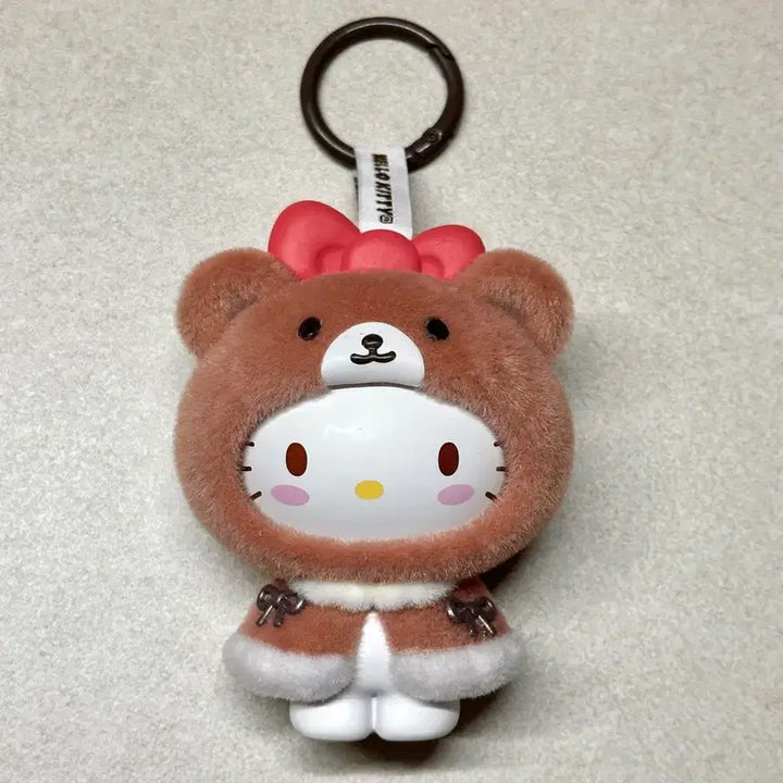 [BUNJANG] Sanrio Hello Kitty Figure Flocked Keyring / 새상품) 키티 피규어 플로키 키링