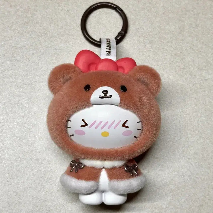 [BUNJANG] Sanrio Hello Kitty Figure Flocked Keyring / 새상품) 키티 피규어 플로키 키링