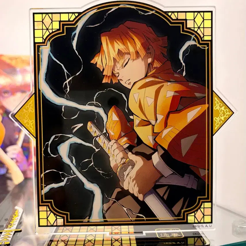 [BUNJANG] Demon Slayer Zenitsu Agatsuma Full Concentration Acrylic Stand / 귀멸의칼날 젠이츠 전집중전 마스코트 아크릴 스탠드