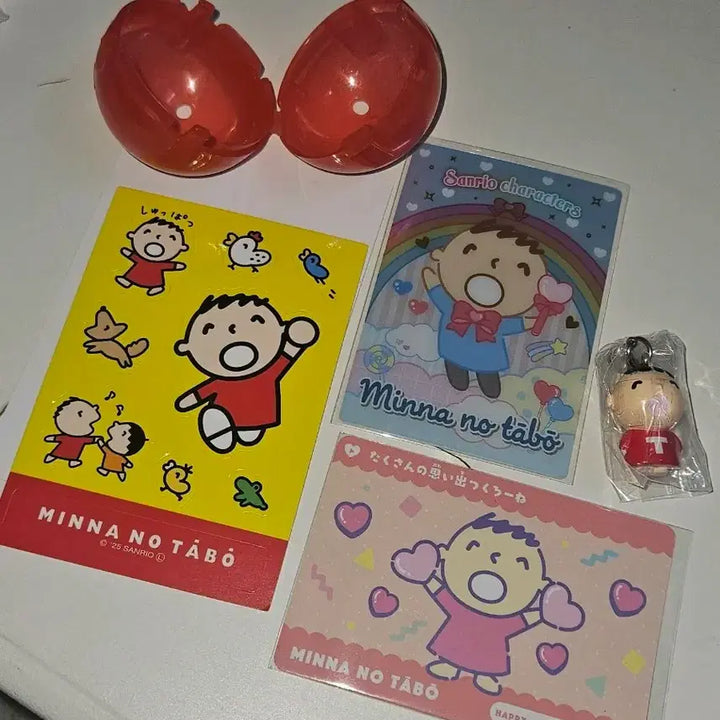 [SOLD OUT] 산리오 타보 카드, 스티커 가챠 굿즈 4종 세트