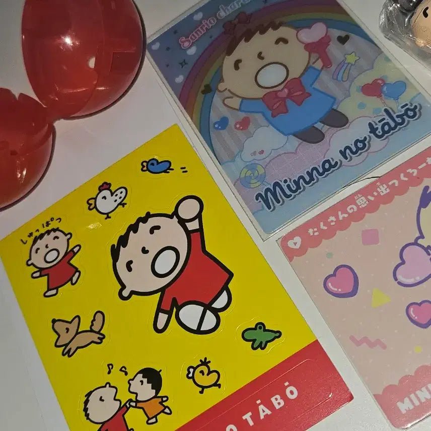 [SOLD OUT] 산리오 타보 카드, 스티커 가챠 굿즈 4종 세트
