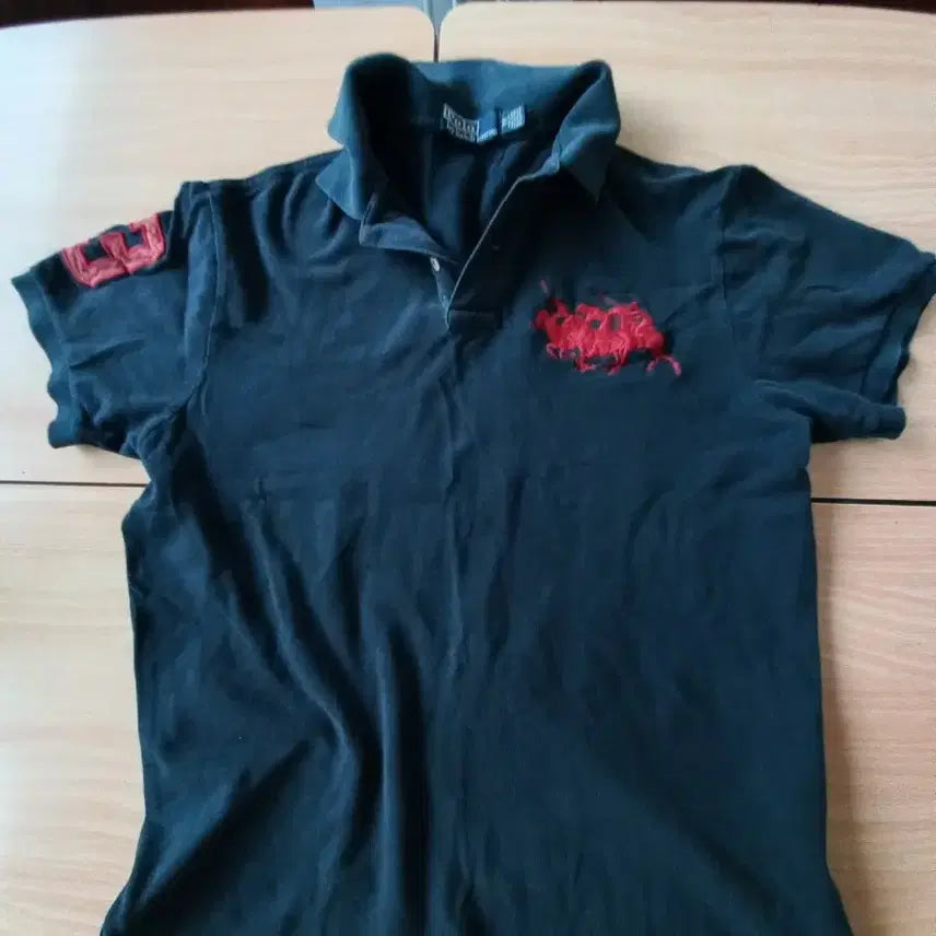 [BUNJANG] Polo Ralph Lauren Navy Short Sleeve Polo Shirt (Size M) / 폴로 랄프로렌 네이비 반팔 카라티셔츠 (사이즈 M)