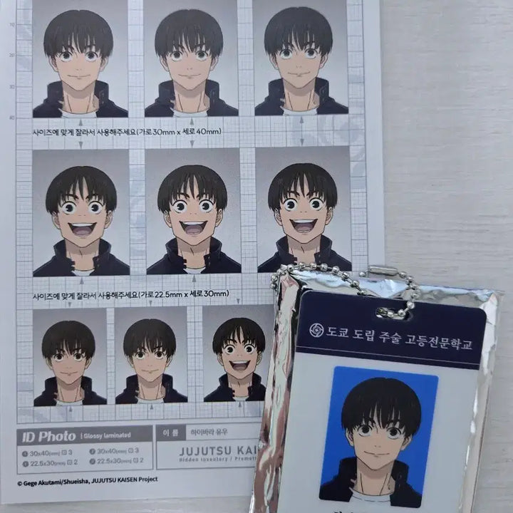 [BUNJANG] Jujutsu Kaisen MAPPA Popup ID Card Bundle / 주술회전 마파 팝업 아이디카드 id카드 하이바라 증명사진 일괄