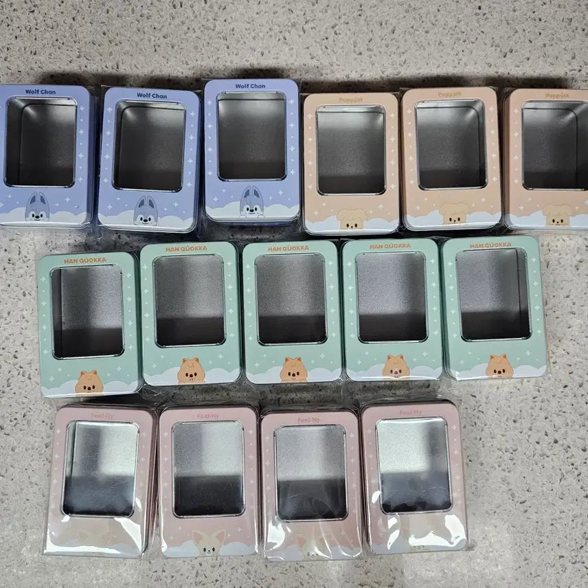 [BUNJANG] Stray Kids Dominte MD Photocard Tin Case Bundle Set / 스트레이키즈 스키즈 스키주 포토카드 틴케이스 도미네이트 MD 15개 일괄