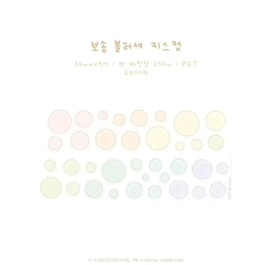 [BUNJANG] Kokonenne Bosong Blusher Kiss Cut Sticker Set / 코코넨네 보송 블러셔 키스컷 띵