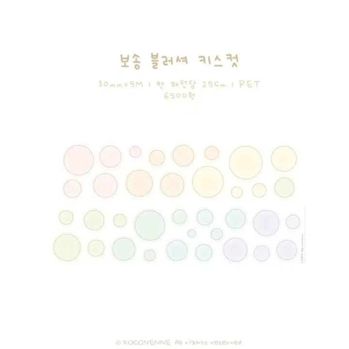 [BUNJANG] Kokonenne Bosong Blusher Kiss Cut Sticker Set / 코코넨네 보송 블러셔 키스컷 띵
