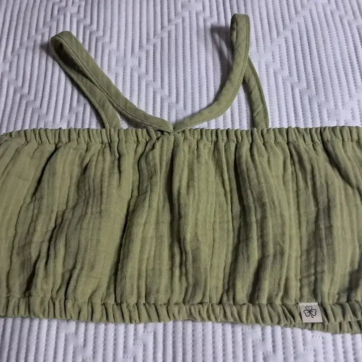 [BUNJANG] Malgeumbok Bali Top Olive Cotton / 맑음복 발리탑 올리브색상