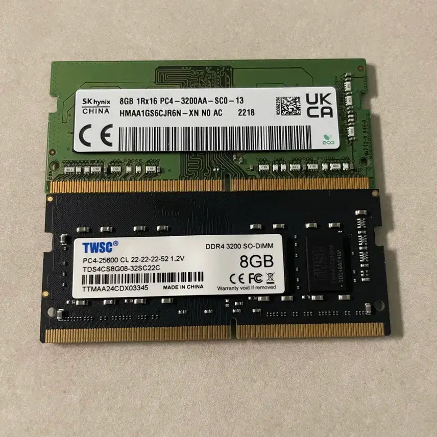 [BUNJANG] DDR4 3200 16GB Laptop Memory (2x8GB) / 노트북 DDR4 3200 16G 메모리