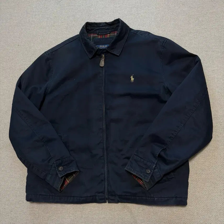 [BUNJANG] Polo Ralph Lauren Navy Harrington Jacket / 폴로 랄프로렌 네이비 해링턴 자켓