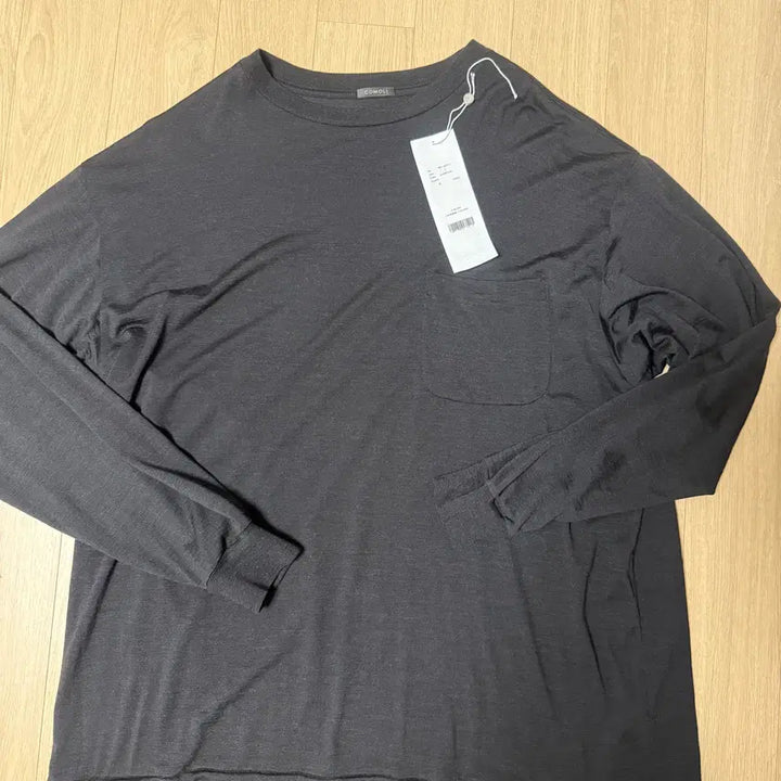 [BUNJANG] COMOLI 25SS Summer Wool Long Sleeve T-Shirt Charcoal Size 3 / 25SS 코모리 COMOLI 써머울 긴팔 티셔츠(3)