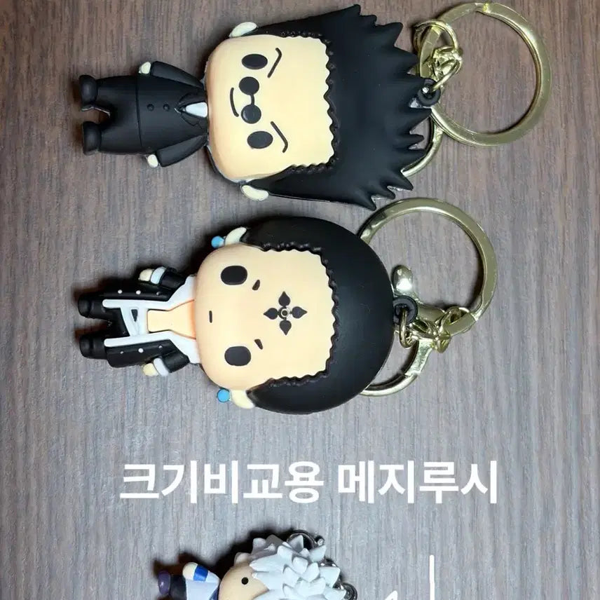 [BUNJANG] Hunter x Hunter Chrollo Lucilfer &amp; Leorio Paradinight Rubber Keychain Set / 헌터헌터 클로로 레오리오 러버 고무 키체인 피규어 키링