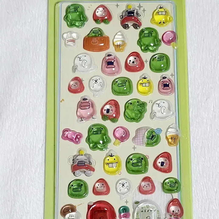 [BUNJANG] Tamagotchi Bonbon Drop 3D Holographic Stickers / 다마고치 봉봉드롭 3D입체스티커 다꾸 일본 주댕치 구치파치