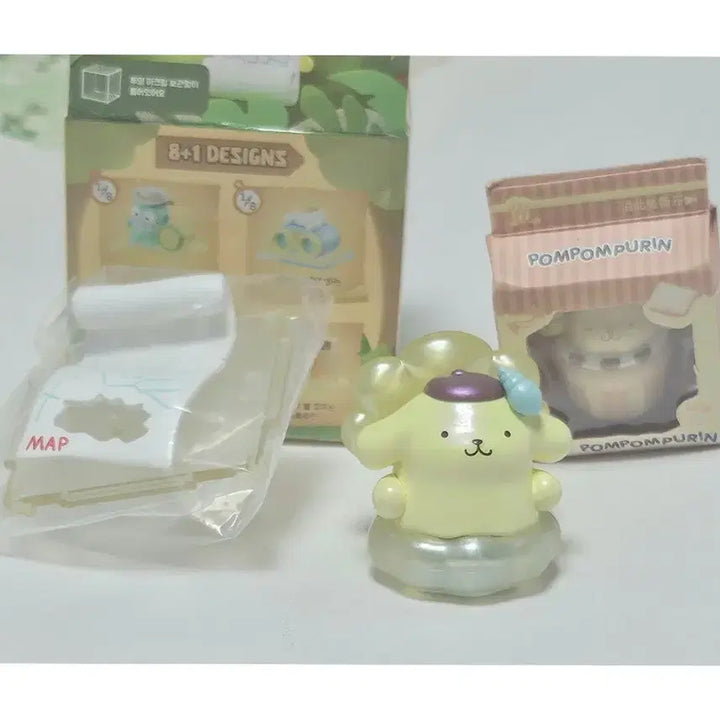 [BUNJANG] Sanrio Pompompurin Figure - Mermaid Explorer / 산리오 탐험, 디저트 케이크 폼폼푸린 피규어 조개 인어