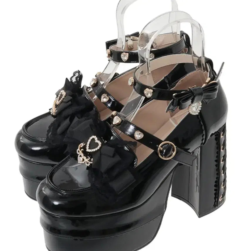 [BUNJANG] Liz Lisa Platform Loafer Platform Shoes M (245) / LIZ LISA 리즈리사 플랫폼 로퍼 통굽 구두 M 245