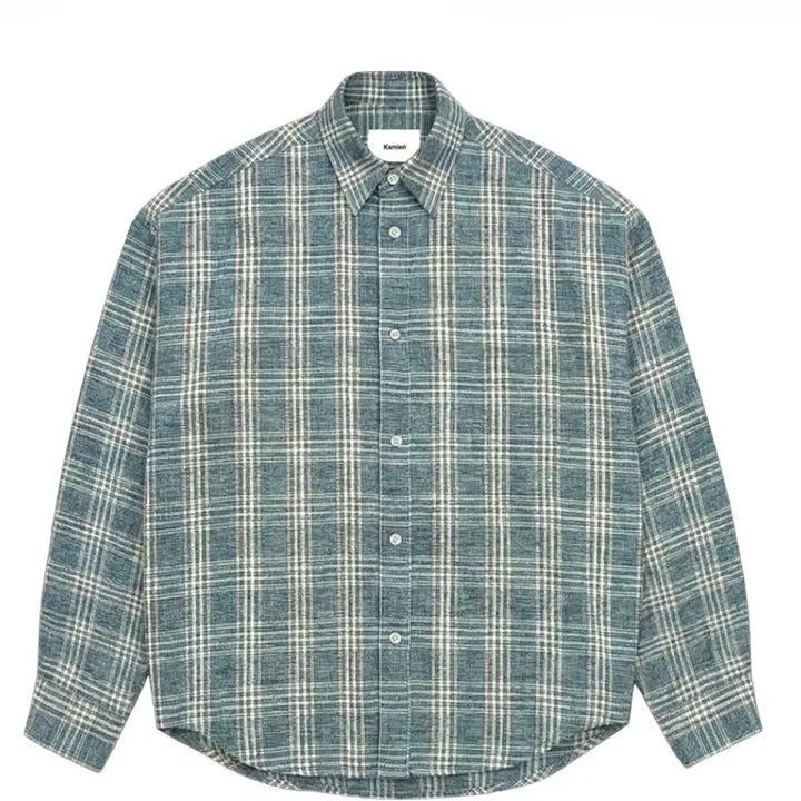 [BUNJANG] Camien Belarus Linen Check Shirt Size 3 / 카미엔 벨라루스 린넨 체크 셔츠