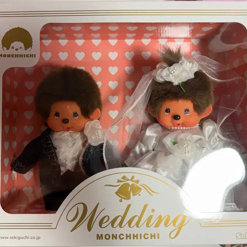 [BUNJANG] 30th Anniversary Wedding Monchhichi Doll New / 30주년 웨딩몬치치 새상품