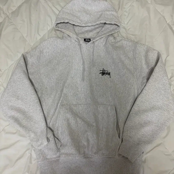 [BUNJANG] Stussy Hooded Sweatshirt Ash Heather M / 정품) 스투시후드티 애쉬헤더 M
