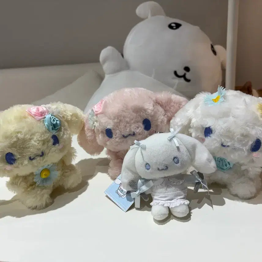 [BUNJANG] Sanrio Cinnamoroll Plush Doll Set (Rare, Classic) / 희귀 산리오 시나모롤 인형 3종 세트 고전