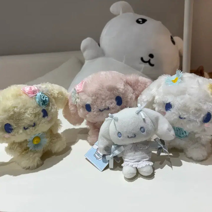 [BUNJANG] Sanrio Cinnamoroll Plush Doll Set (Rare, Classic) / 희귀 산리오 시나모롤 인형 3종 세트 고전