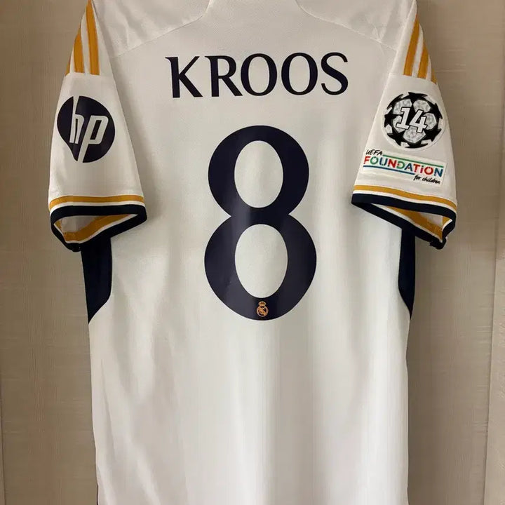 [BUNJANG] 23-24 Real Madrid Home Toni Kroos Authentic Jersey / 23-24 레알마드리드 홈 토니 크로스 유니폼 정품