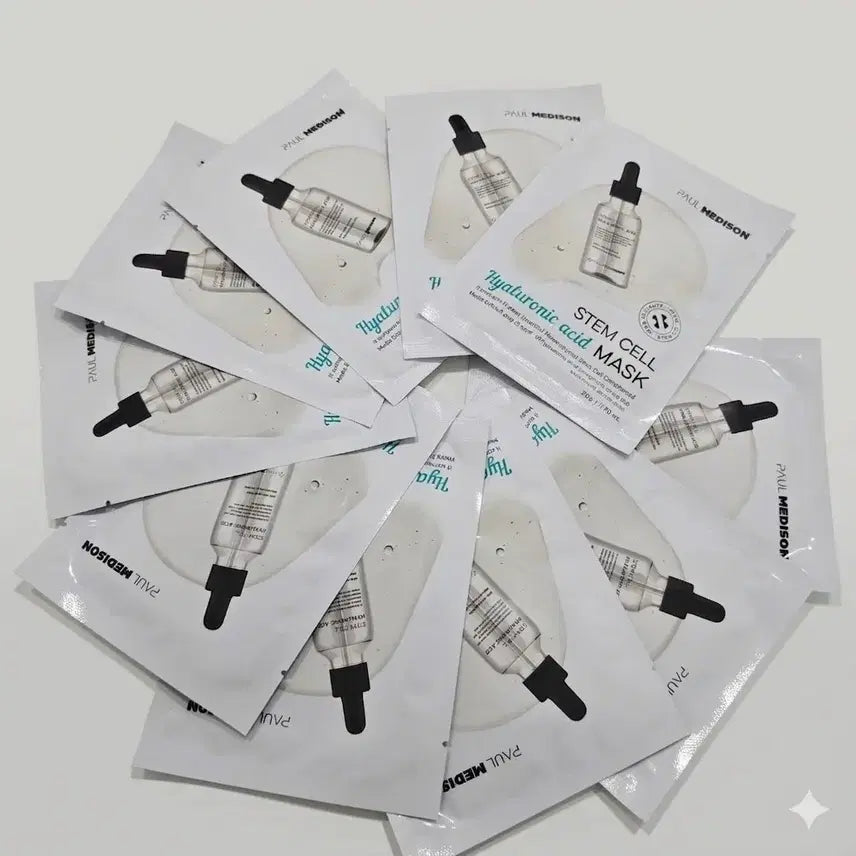 [BUNJANG] Paul Medison Stem Cell Hyaluronic Acid Mask Pack (20 Sheets) / 줄기세포 영양팩 2박스20장 10,000원 ( 1박스 10장  )