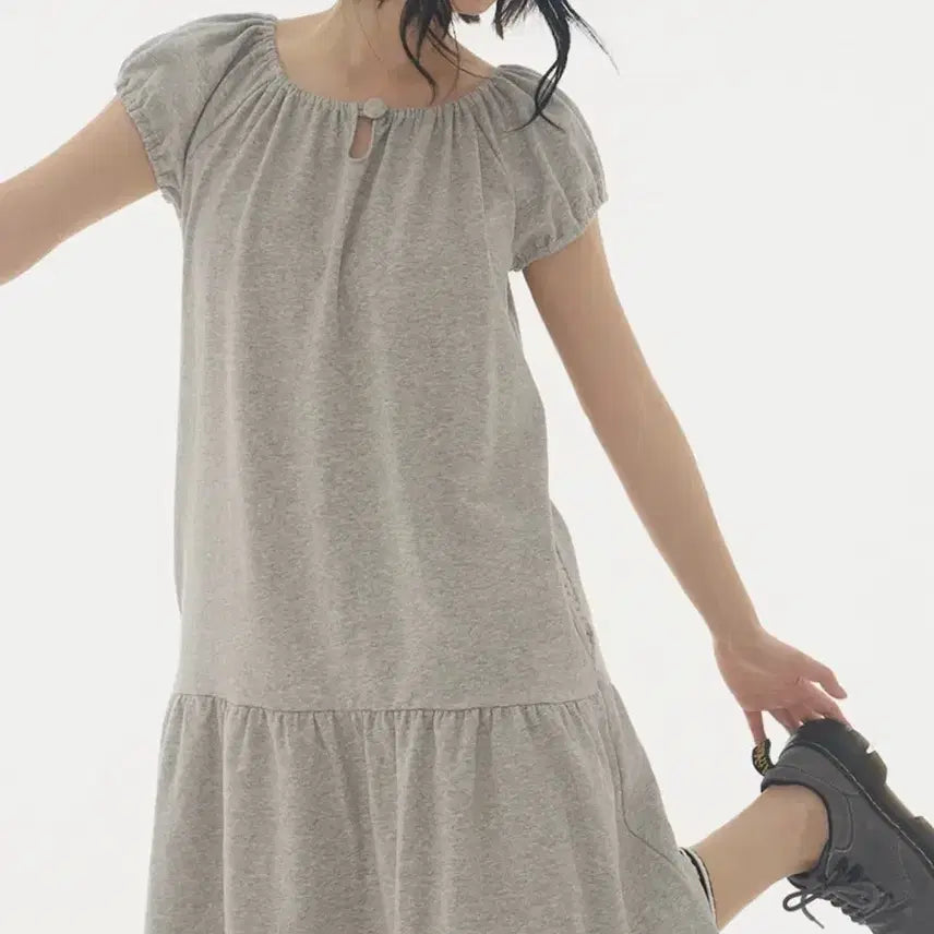[BUNJANG] Expired Girl Mellow Dress Melange Grey / 익스파이어드걸 원피스 Mellow Dress Melange Grey