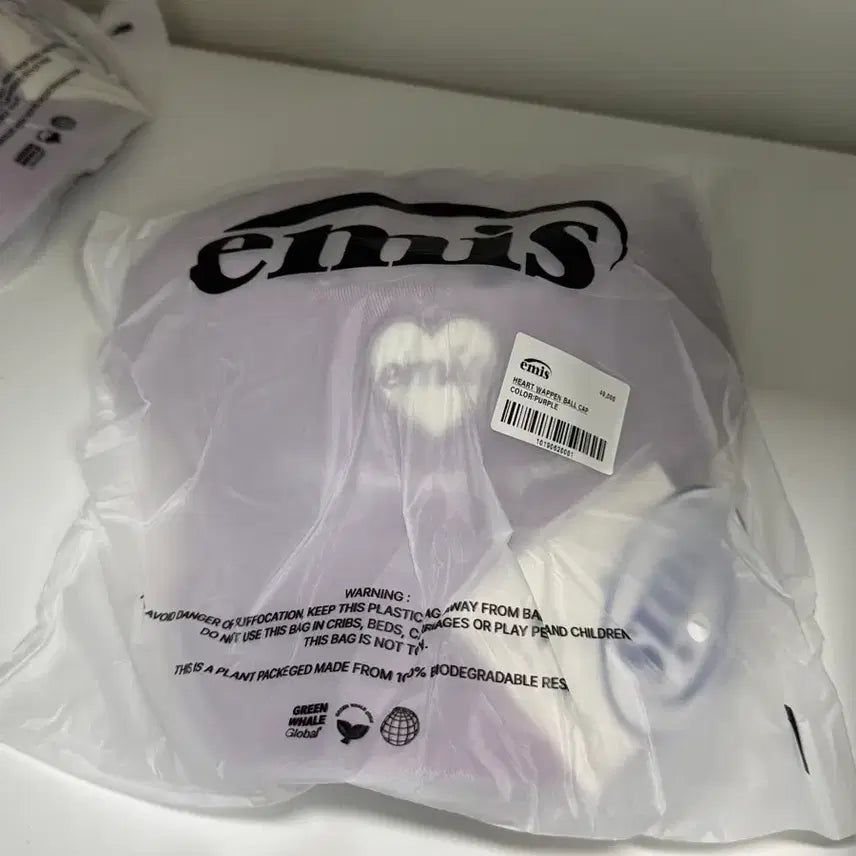 [BUNJANG] Emis Heart Ball Cap Purple / 새상품 이미스 하트 볼캡 퍼플