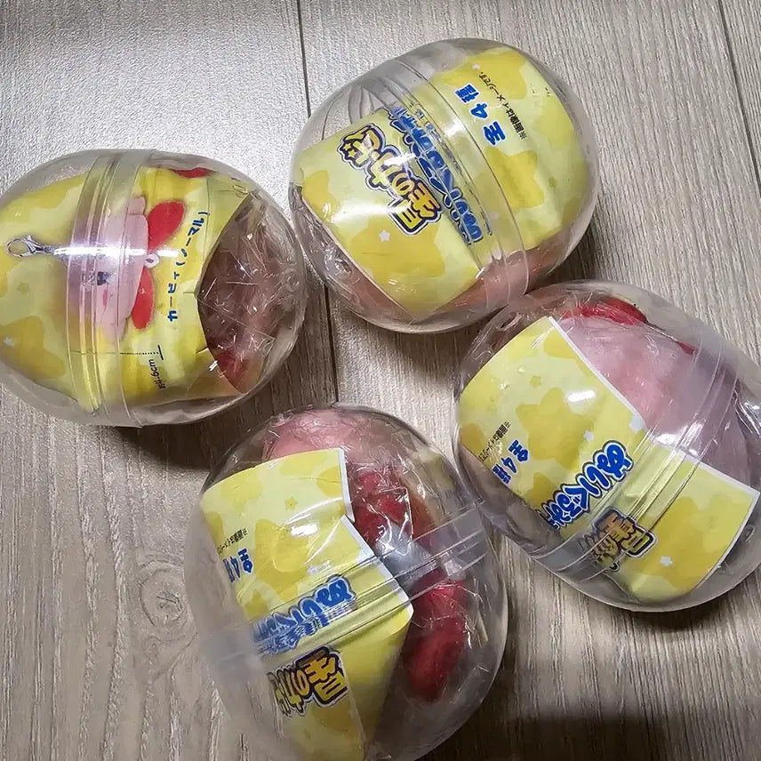 [BUNJANG] Kirby Dangling Plush Charm Gacha 4-Piece Set / (별의 커비) 대롱대롱 봉제인형 참 가차4종세트
