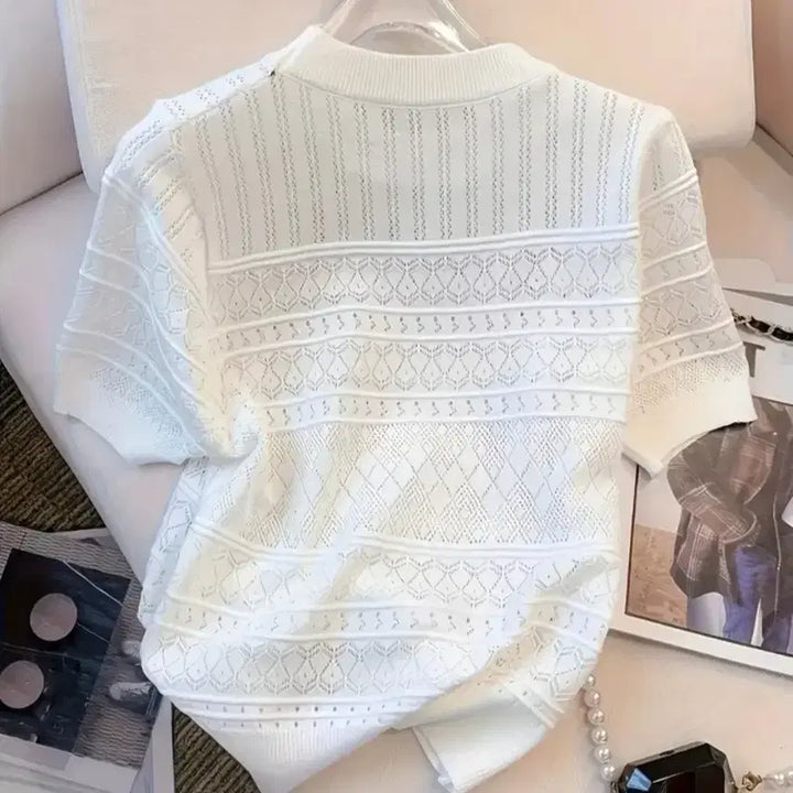 [BUNJANG] Stylish Summer Knit Top / 새옷)짜임예쁜 여름니트