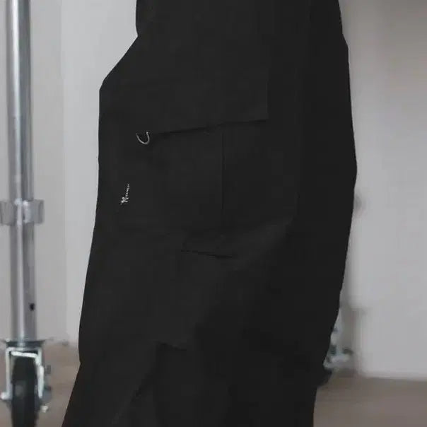 [BUNJANG] Ledery Parachute Wide Cargo Pants Black / 레더리 파라슈트 와이드 카고 팬츠 m