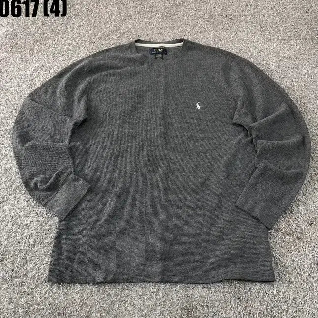 [BUNJANG] Polo Ralph Lauren Waffle Long Sleeve T-Shirt Grey L / 폴로 랄프로렌 와플 긴팔티셔츠 그레이 L 0617