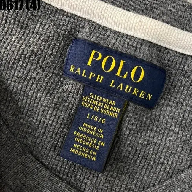[BUNJANG] Polo Ralph Lauren Waffle Long Sleeve T-Shirt Grey L / 폴로 랄프로렌 와플 긴팔티셔츠 그레이 L 0617