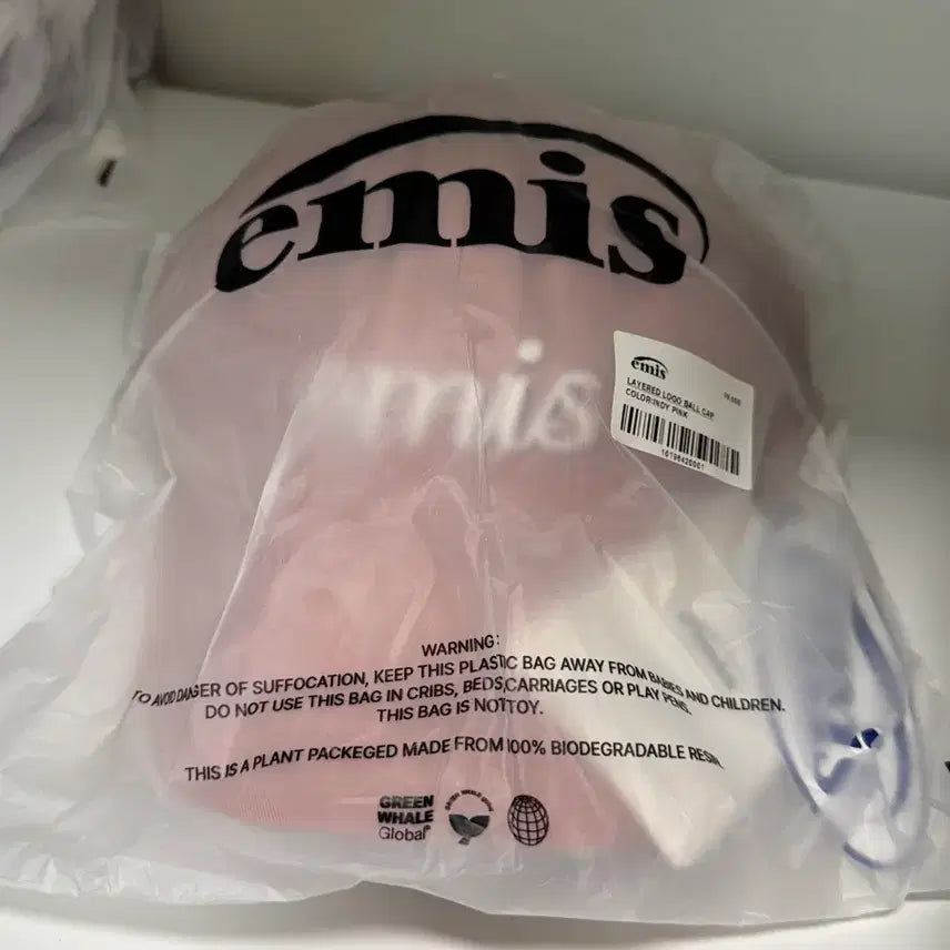 [BUNJANG] Emis Lettering Ball Cap Pink / 미개봉 새상품 이미스 레터링 볼캡 핑크